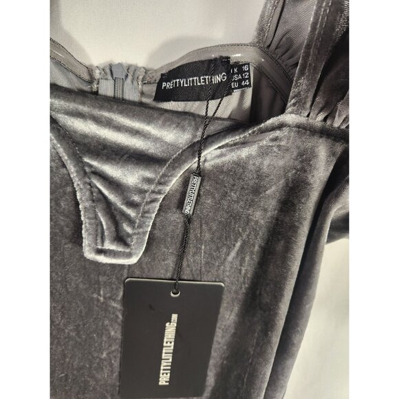 NWT Pretty Little Things Maxi Dress Velour Bust Corset Whimsygoth Fairycore 12 - Picture 4 of 6